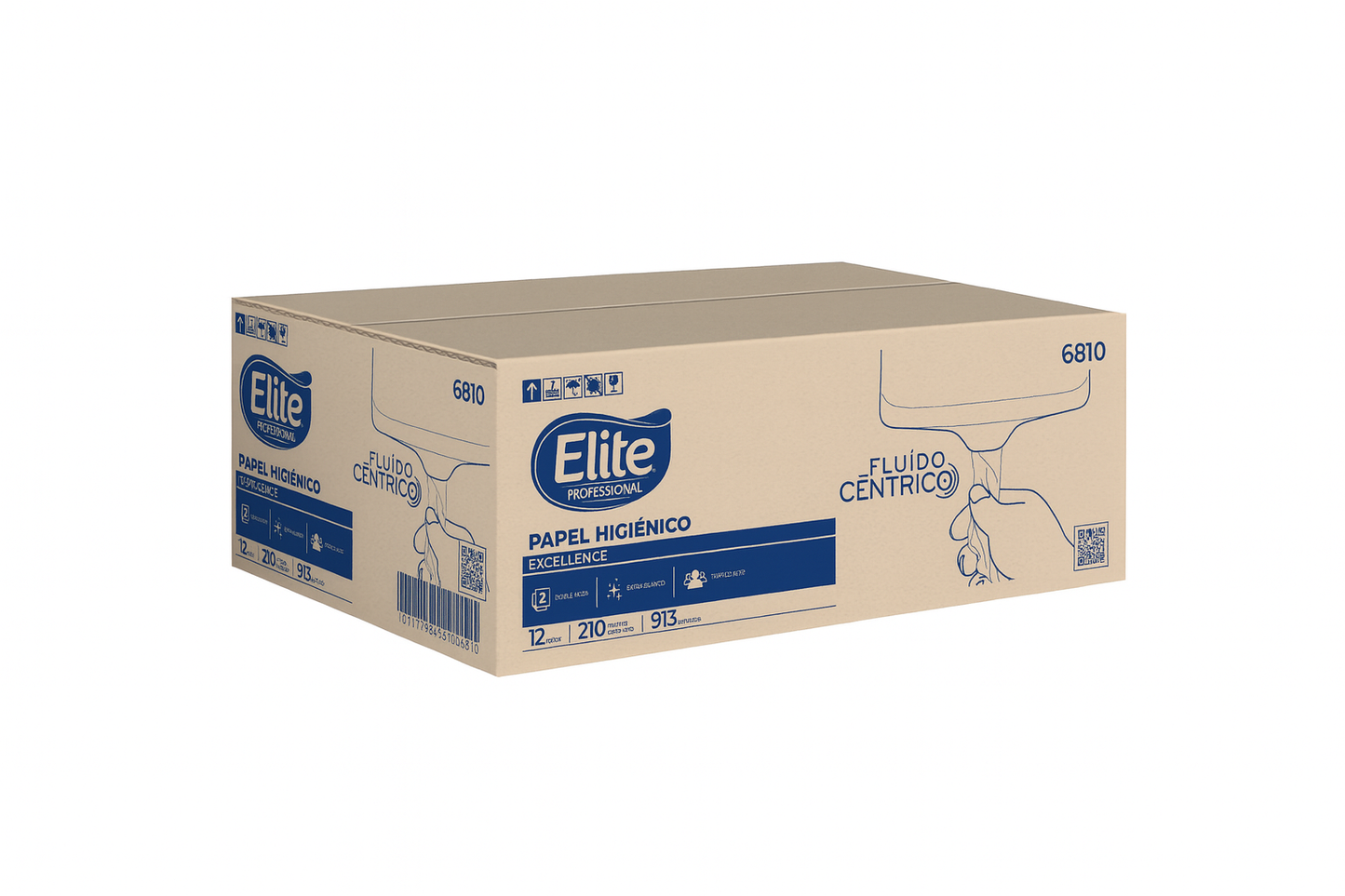 Papel Higiénico ELITE Fluido Céntrico 6810 - 210 mts Excellence