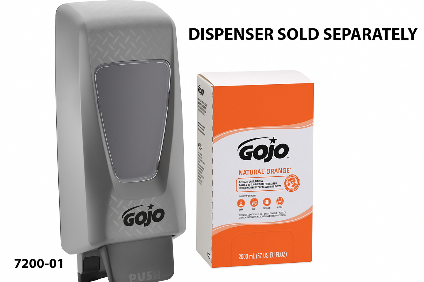 GOJO Natural Orange Pumice 7255-04 - Limpiador de Manos Industrial